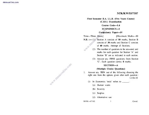 Ballb 1 sem economics 1 winter 2015 - rtmnuonline rtmnuonline NTK/KW/15 ...