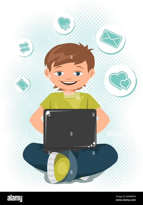 Computer Boy Drawing 的图像结果