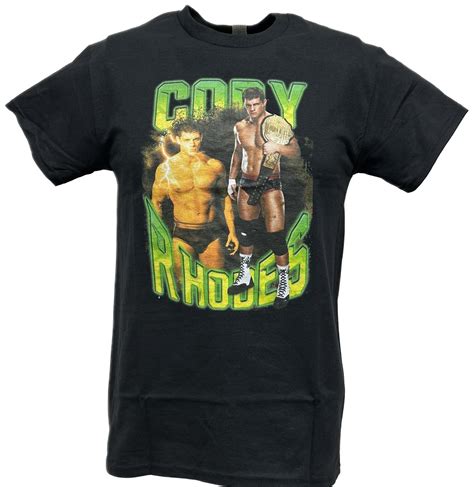 Cody Rhodes Neon Championship Belt Black T-shirt AEW WWE - Walmart.com