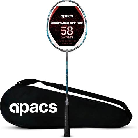 Apacs Feather Weight 55 Badminton Racquet (Grey/Blue) – Sportswing.in