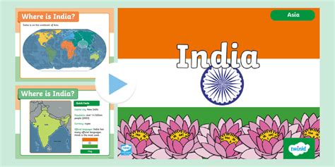 KS1 India PowerPoint - Geography - Asia - Twinkl