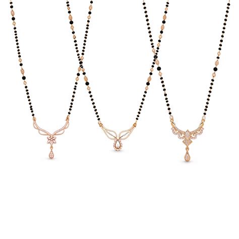 Rose Gold Designer Mangalsutra Collection – Nilu's Collection