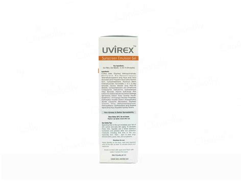 Buy Uvirex Sunscreen Emulsion Gel SPF 50+ Online at Best Price | Clinikally