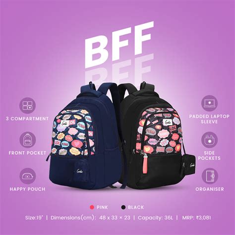 Buy Genie BFF 36L Blue Laptop Backpack Online