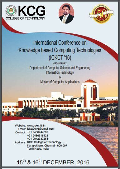 ICKCT '16 - International Conference - KCG College of Technology ...
