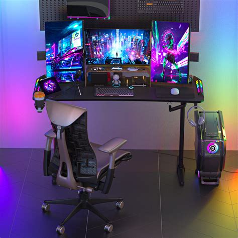 Heavy Duty Gaming Computer Table Ergonomic Sit Stand | Ubuy India