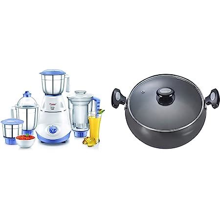 Buy Prestige Iris 750W Mixer Grinder, Jar With Juicer Jar And Induction ...