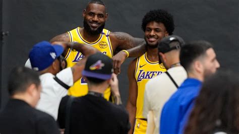 Lebron James and Bronny James make NBA history as father-son duo play ...