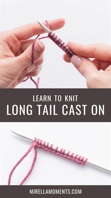 Image result for Cast On Using Long Tail Method