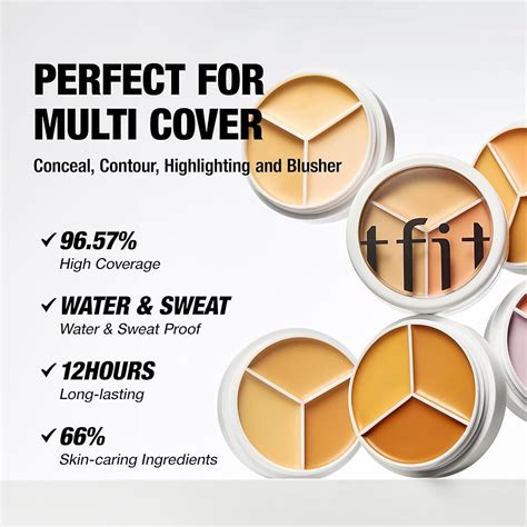 TFIT Multi-Use Pot Concealer - Triple Palette | India | Ubuy