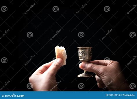 Concept of Eucharist or Holy Communion of Christianity. Eucharist is ...