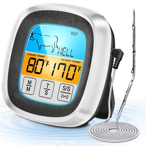 Buy 2023 Newest Update】 Waterproof Digital Meat Thermometer for Cooking ...