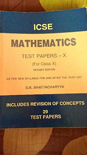 ICSE Mathematics test papers X std : Amazon.in: Books