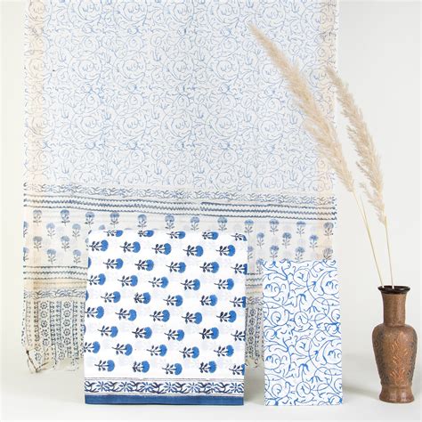 3 Pcs Dress Hand Block Printed Suits with Kota Doria Dupatta – DMAASA