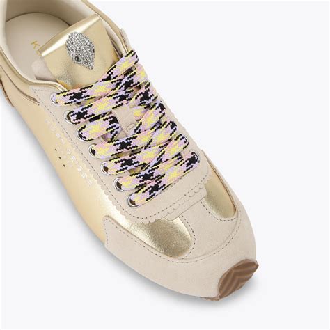 ISLINGTON SNEAKER Metallic Gold Leather Sneakers by KURT GEIGER LONDON