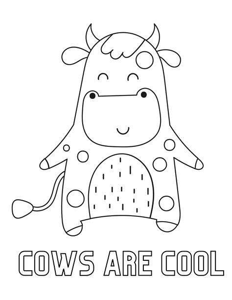Cute Cow Coloring Pages: Unleash Your Inner Artist