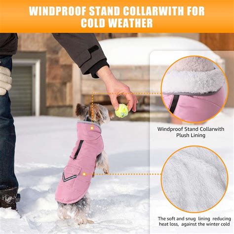 Dog Winter Coats with Fleece Vest, Waterproof Warm Dog Snow