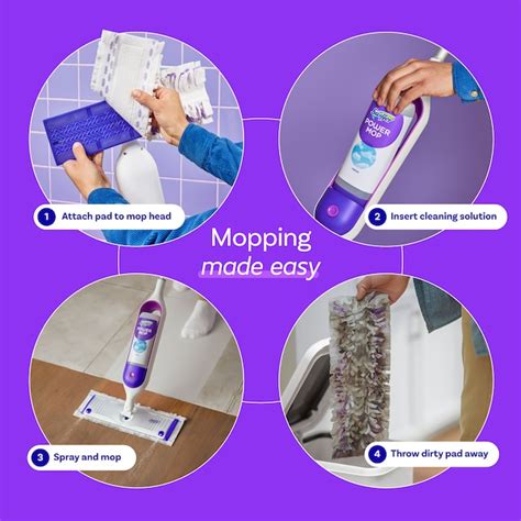 Swiffer Power Mop Double Nozzle 25.4-fl oz Spray Mop 3077207241 at ...