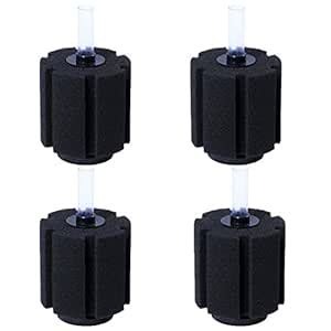 AQUANEAT Aquarium Bio Sponge Filter 4 PCS 20 Gal Breeding Fry Betta ...