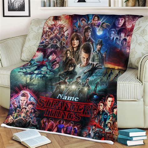 Stranger Things Season 4 2024 Netflix Blanket Fan Gift - Bipubunny Store
