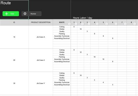 Image result for Excel Capacity Model Template