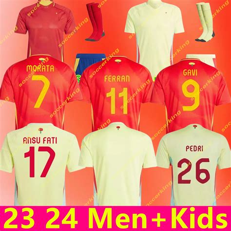 SPAINS Spain Soccer Kit PEDRI GAVI, LAMINE, YAMAL MORATA, Carvajal ...