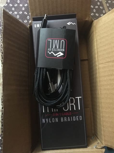 UML TRIPORT - 3 in 1 Nylon Braided Fast Charging Cable Compatible with ...