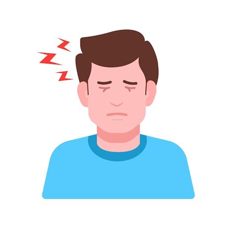 Migraine or sinus headache medical concept | Premium Vector