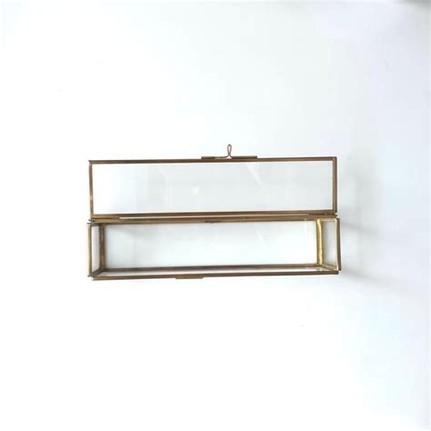 Vintage Metal Glass Box
