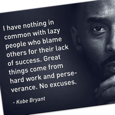 Buy BEKUGART NC Kobe Bryant Quotes-Great Things Come from Hard Work- 8 ...