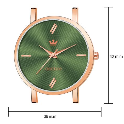 Buy CRESTELLO Rose Gold IP Plated Mesh Chain Analog Wrist Watch for ...