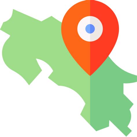 Costa rica map - Free maps and location icons