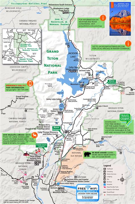 Printable Map Of Grand Teton National Park