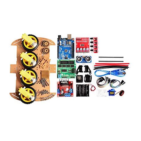 Buy HUIMAI New Avoidance tracking Motor Smart Robot Car Chassis Kit ...