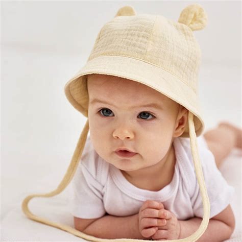 Miluxas Baby Infant Kids Sun Hat Bear Cute Caps Spring Summer Bear Ears ...