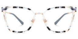 Martins TR90 Rectangle Blue Frame Glasses | Zeelool