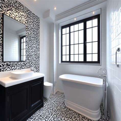 6 White Bathroom with Black Cabinets Design Ideas & Images