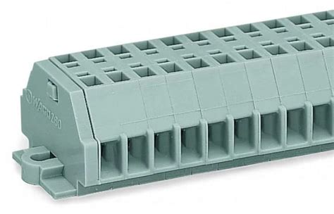 260-106 WAGO | WAGO 260-106 260 Series Grey, 1.5mm², Single-Level, Cage ...