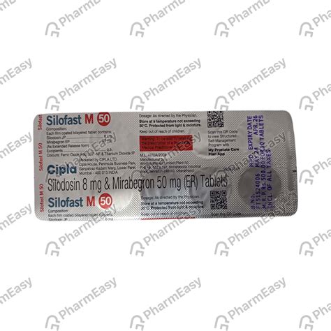 Silofast M 50mg Strip Of 10 Tablets: Uses, Side Effects, Price & Dosage ...