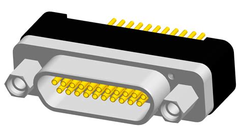Rectangular micro-D connectors