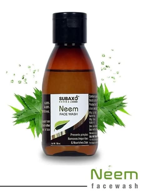 Subaxo Charcoal Bath Soap (75 g Each, Pack Of 2) & Neem Herbal Face Wa ...