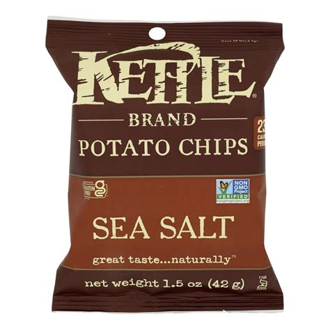 KETTLE BRAND | Potato Chips - Sea Salt - Case Of 24, 1.5 Oz ...