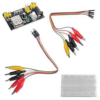 DIYmalls 400 Tie Point Interlocking Solderless Prototype Breadboard ...