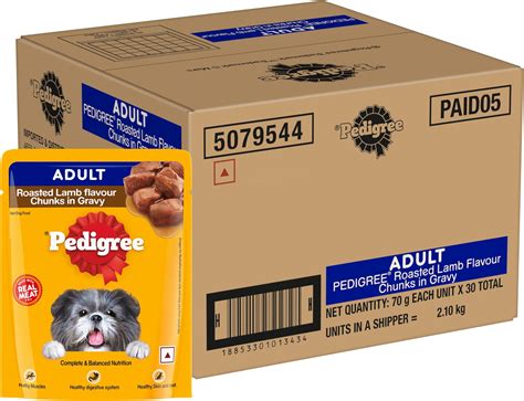 Pedigree Wet Food for Adult Dogs, Chicken & Liver Chunks in Gravy ...