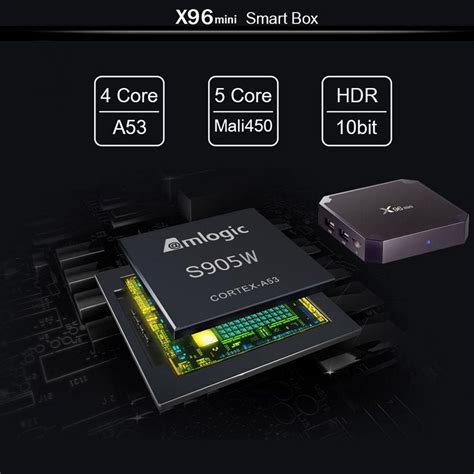 Smart TV Box Mini Android 7.1 s905w 2gb RAM 16gb HDTV 4k IPTV penta co ...