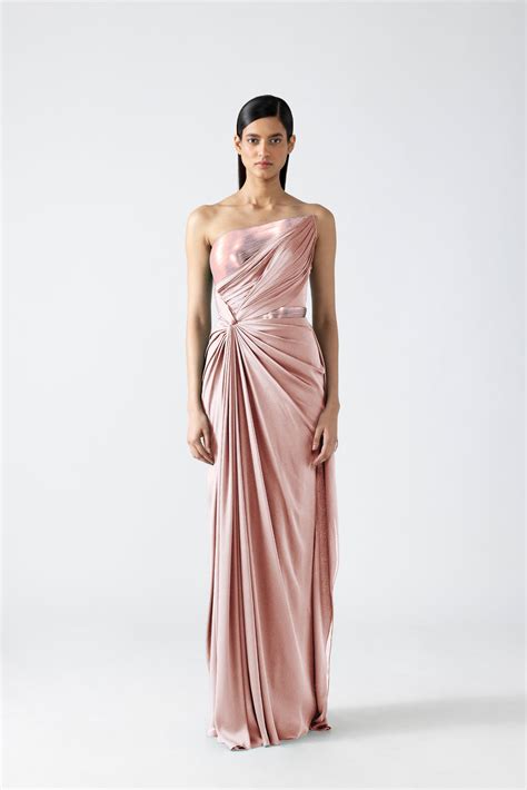 Moulded Metallic Gown – Amit Aggarwal