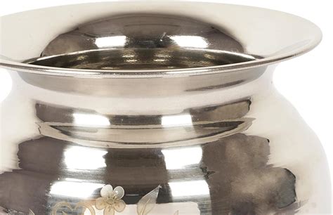 IBA Indianbeautifulart Stainless Steel Vessel Kalash Pot Traditional ...