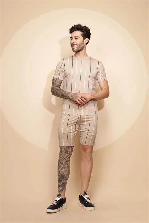 Brown Viscose Shorts Set – Global Republic