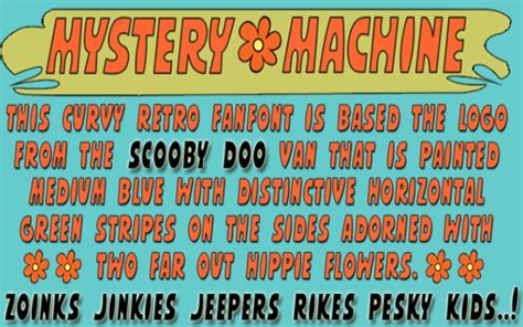 Scooby Doo Font Free Download