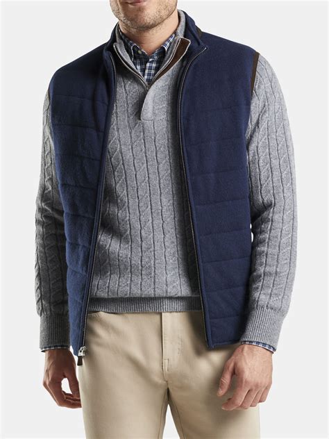 Peter Millar Crown Wool-Cashmere Full-Zip Vest - Saint Bernard